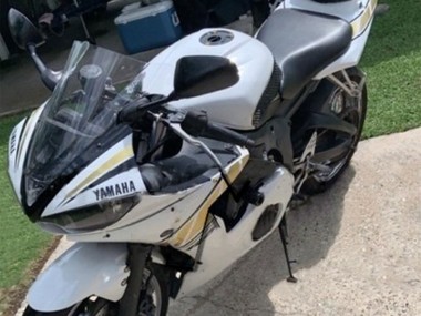 Billigste Yamaha YZF R6S Motorrad Verkleidung 2006-2009 - Weiss Gold
