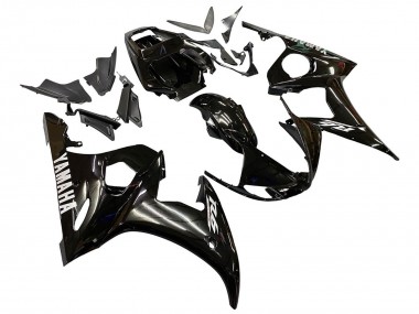 Billigste Yamaha YZF 600 R6 Motorrad Verkleidung 2005 - Glanzendes Schwarz