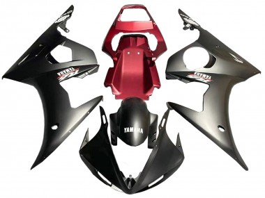 Billigste Yamaha YZF 600 R6 Motorrad Verkleidung 2005 - Matt Schwarz Rot