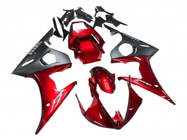 Billigste Yamaha YZF 600 R6 Motorrad Verkleidung Kit 2005 - Rot Matt Schwarz