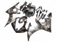 Billigste Yamaha YZF 600 R6 Motorrad Verkleidung 2005 - Matt Schwarz Grau Geometric