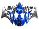 Billigste Yamaha YZF 600 R6 Motorrad Verkleidung 2006-2007 - Blau Weiss Glanzendes Schwarz