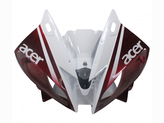 Billigste Yamaha YZF 600 R6 Motorrad Verkleidung 2006-2007 - Weiss Kastanienbraun Rot Fiat Acer Yamalube