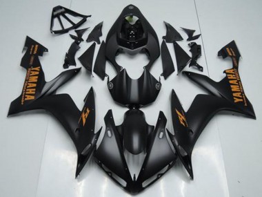 Billigste Yamaha YZF R1 Motorrad Verkleidung 2004-2006 - Matt Schwarz Orange