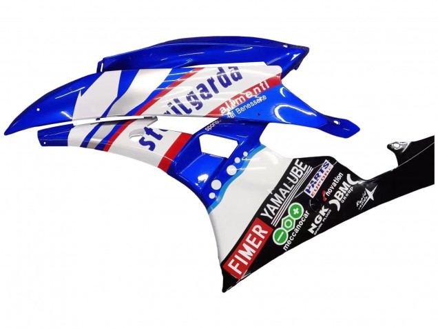 Billigste Yamaha YZF 600 R6 Motorrad Verkleidung 2006-2007 - Weiss Blau Schwarz Fimer Volvo Yamalube Sterilgarda
