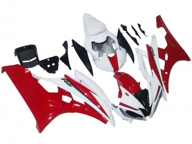 Billigste Yamaha YZF 600 R6 Motorrad Verkleidung 2006-2007 - Weiss Rot