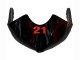 Billigste Yamaha YZF 600 R6 Motorrad Verkleidung 2008-2016 - Rot Glanzendes Schwarz Denso Yamalube 21