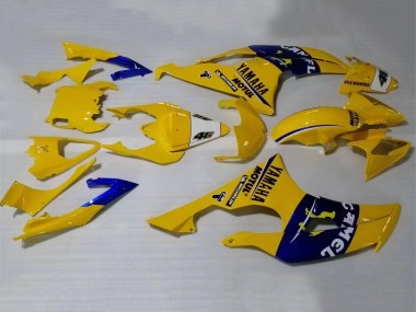 Billigste Yamaha YZF 600 R6 Motorrad Verkleidung 2008-2016 - Gelb Blau Kamel Motul Michelin