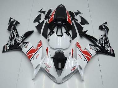 Billigste Yamaha YZF R1 Motorrad Verkleidung 2004-2006 - Weiss Rot Schwarz Castrol