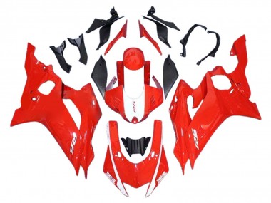 Billigste Yamaha YZF 600 R6 Motorrad Verkleidung 2017-2023 - Rot Weiss