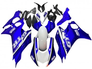 Billigste Yamaha YZF 600 R6 Motorrad Verkleidung 2017-2025 - Weiss Blau GYTR