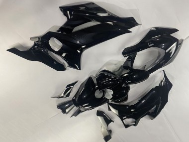 Billigste Yamaha YZF 600 R6 Motorrad Verkleidung 2017-2023 - Glanzendes Schwarz