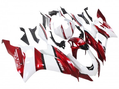 Billigste Yamaha YZF 600 R6 Motorrad Verkleidung 2017-2025 - Weiss Rot Schwarz
