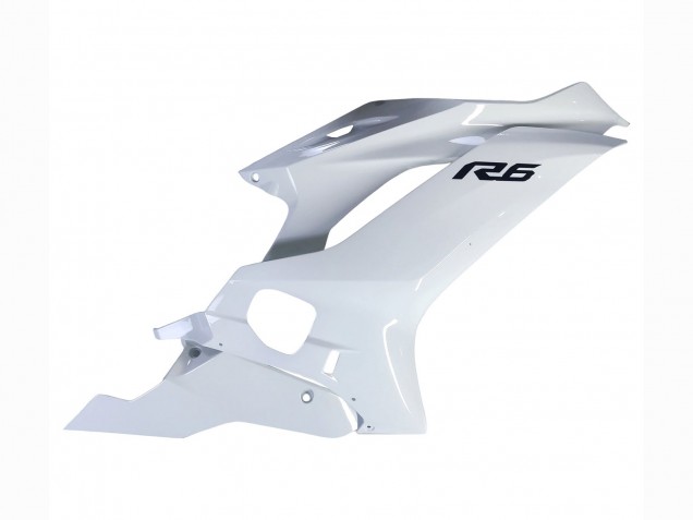 Billigste Yamaha YZF 600 R6 Motorrad Verkleidung 2017-2025 - Weiss