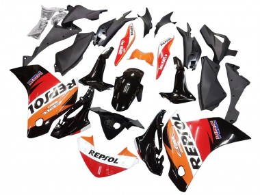 Billigste Honda CBR250RR Motorrad Verkleidung 2011-2015 - Orange Weiss Rot Schwarz Glanzendes HRC Repsol