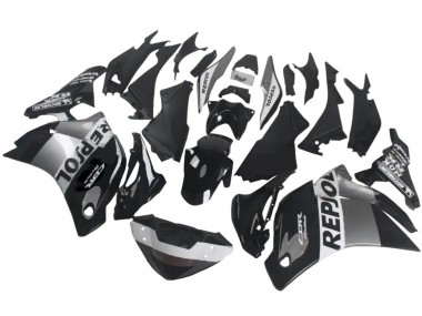 Billigste Honda CBR250RR Motorrad Verkleidung 2011-2015 - Silber Weiss Glanzendes Schwarz Repsol