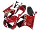 Billigste Honda VTR1000 Motorrad Verkleidung 2000-2006 - Rot Schwarz Streifen Rennen