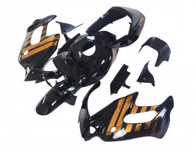 Billigste Honda VTR1000F Motorrad Verkleidung 1997-2005 - Glanzendes Schwarz Gold
