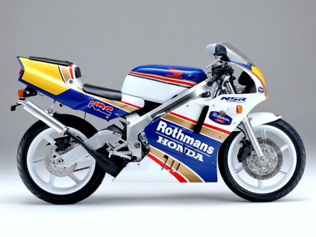 Billigste Honda VTR1000F Motorrad Verkleidung 1997-2005 - Weiss Blau Gold Rothmans