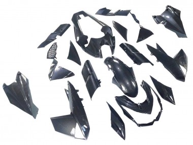 Billigste Kawasaki Z1000 Motorrad Verkleidung 2010-2013 - Schwarze Carbonfaser