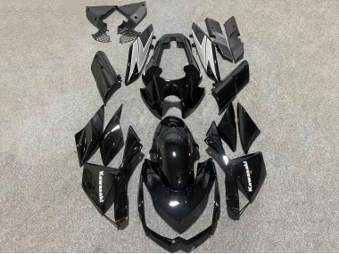 Billigste Kawasaki Z1000 Motorrad Verkleidung 2010-2013 - Glanzendes Schwarz Weiss