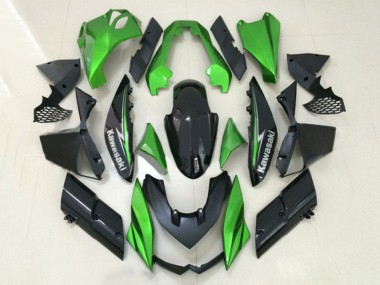 Billigste Kawasaki Z1000 Motorrad Verkleidung 2010-2013 - Grun Glanzendes Schwarz