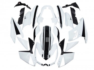 Billigste Kawasaki Z1000 Motorrad Verkleidung 2010-2013 - Weiss Schwarz