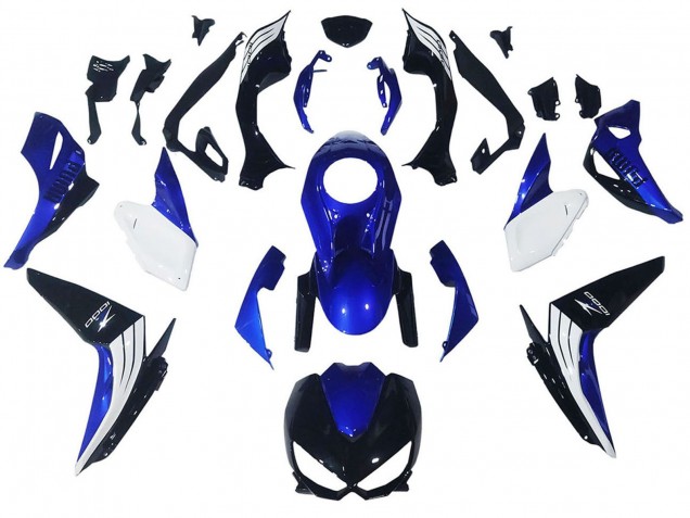 Billigste Kawasaki Z1000 Motorrad Verkleidung 2014-2019 - Weiss Blau Schwarz