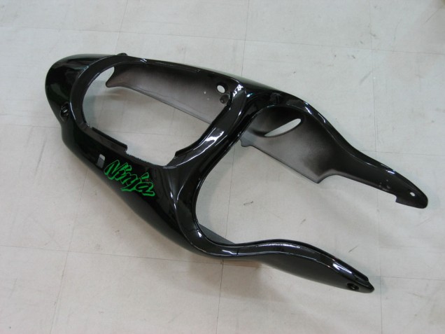 Billigste Kawasaki ZX9R Motorrad Verkleidung 2000-2001 - Grun Silber Schwarz