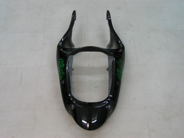 Billigste Kawasaki ZX9R Motorrad Verkleidung 2000-2001 - Grun Silber Schwarz