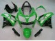 Billigste Kawasaki ZX9R Motorrad Verkleidung 2000-2001 - Grun Silber Schwarz
