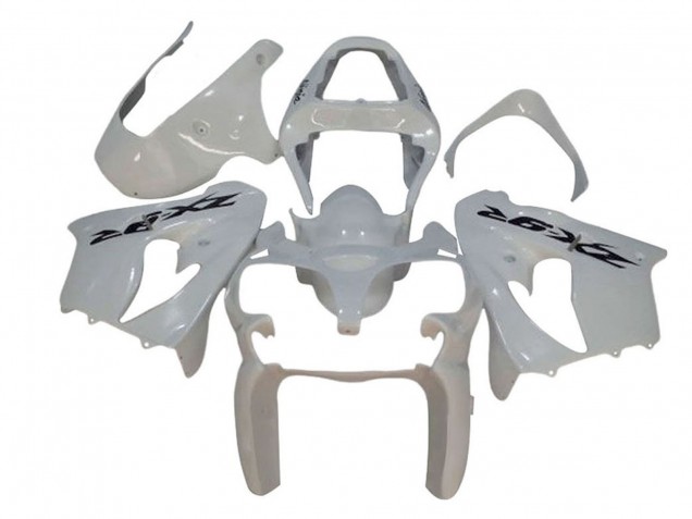 Billigste Kawasaki ZX9R Motorrad Verkleidung 2002-2003 - Weiss Schwarz Aufkleber