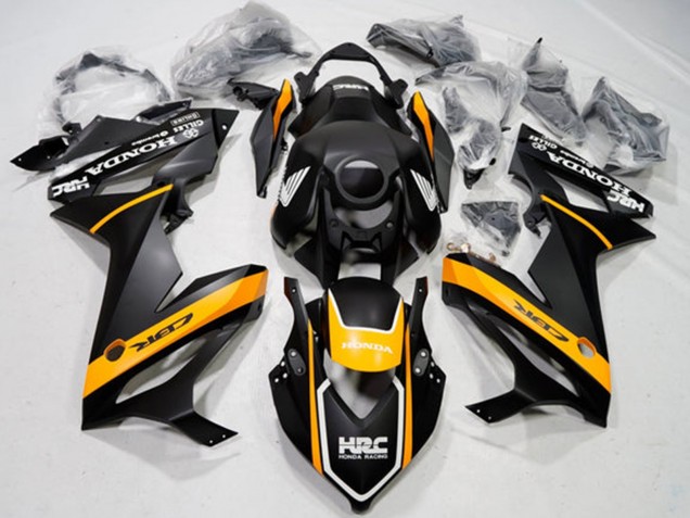 Billigste Honda CBR650R Motorrad Verkleidung 2019-2020 - Matt Schwarz Gelb Weiss