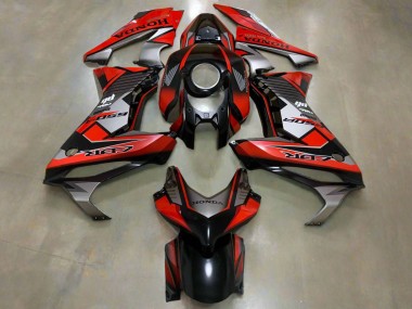 Billigste Honda CBR650R Motorrad Verkleidung 2019-2020 - Silber Rot Glanzendes Schwarz