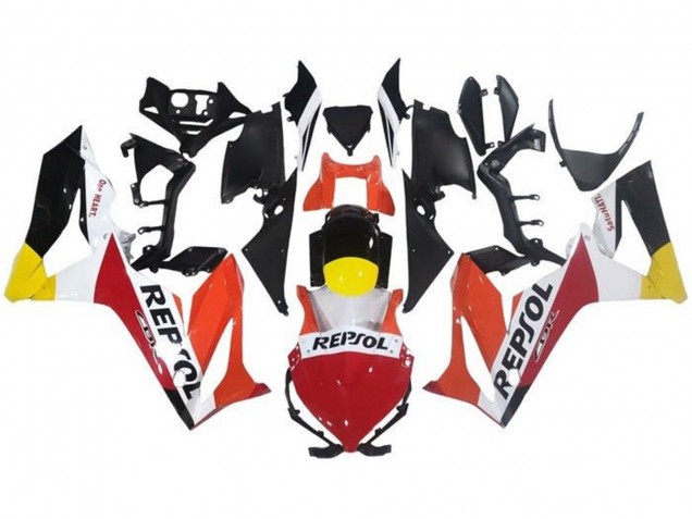 Billigste Honda CBR650R Motorrad Verkleidung 2019-2020 - Orange Weiss Rot Gelb Glanzendes Schwarz Repsol