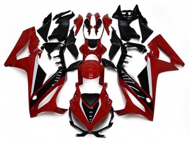 Billigste Honda CBR650R Motorrad Verkleidung 2019-2020 - Rot Weiss Glanzendes Schwarz