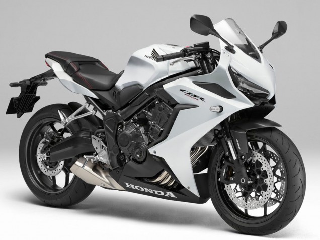 Billigste Honda CBR650R Motorrad Verkleidung 2024-2025 - Perl Weiss