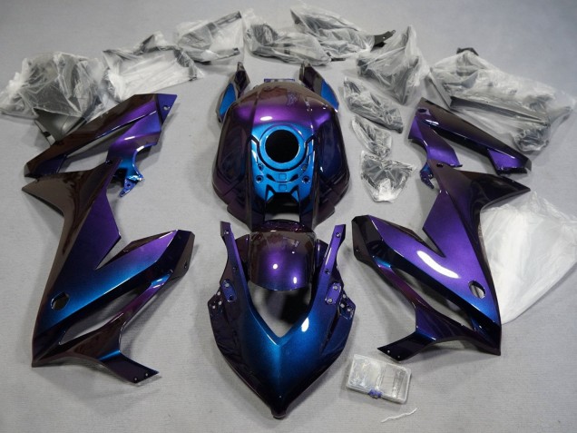 Billigste Honda CBR650R Motorrad Verkleidung 2021-2023 - Chameleon Blau Lila