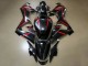 Billigste Honda CBR650R Motorrad Verkleidung 2021-2023 - Glanzendes Schwarz Rot Streifen