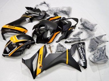 Billigste Honda CBR650R Motorrad Verkleidung 2021-2023 - Matt Schwarz Gelb HRC