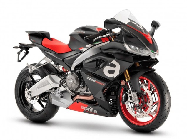 Billigste Aprilia RS660 Motorrad Verkleidung 2020-2024 - Matt Schwarz Silber Rot