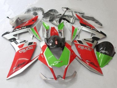 Billigste Aprilia RSV4 1000 Motorrad Verkleidung 2009-2015 - Rot Silber Grun Schwarz