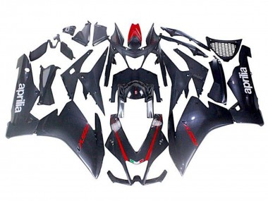 Billigste Aprilia RSV4 1000 Motorrad Verkleidung 2009-2015 - Schwarz Kunstkohlefaser Rot