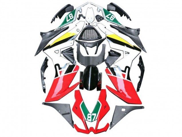 Billigste Aprilia RSV4 1000 Motorrad Verkleidung 2009-2015 - Rot Weiss Schwarz Grun Gelb 87