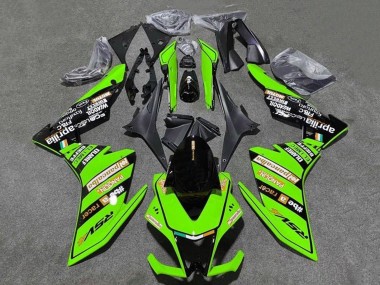 Billigste Aprilia RSV4 1000 Motorrad Verkleidung 2009-2015 - Grun Schwarz