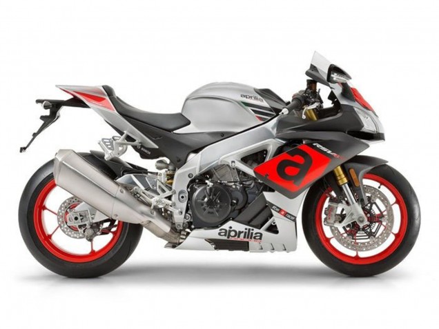 Billigste Aprilia RSV4 1000 Motorrad Verkleidung 2016-2020 - Silber Rot Schwarz