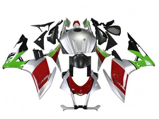 Billigste Aprilia RSV4 1000 Motorrad Verkleidung Kit 2016-2020 - Silber Rot Schwarz Grun