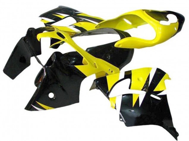 Billigste Kawasaki ZX9R Motorrad Verkleidung 2002-2003 - Gelb Schwarz
