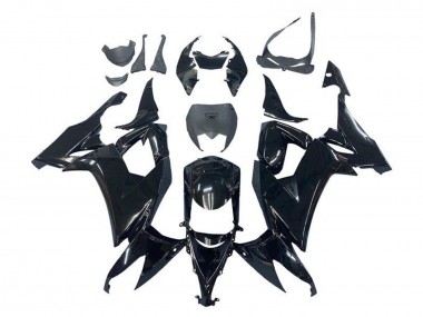 Billigste Kawasaki ZX10R Motorrad Verkleidung 2008-2010 - Glanzendes Schwarz