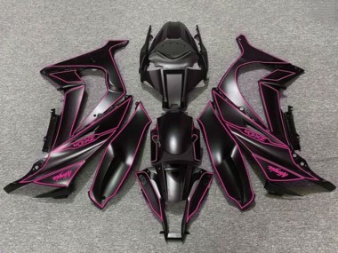 Billigste Kawasaki ZX10R Motorrad Verkleidung 2011-2015 - Matt Schwarz Lila